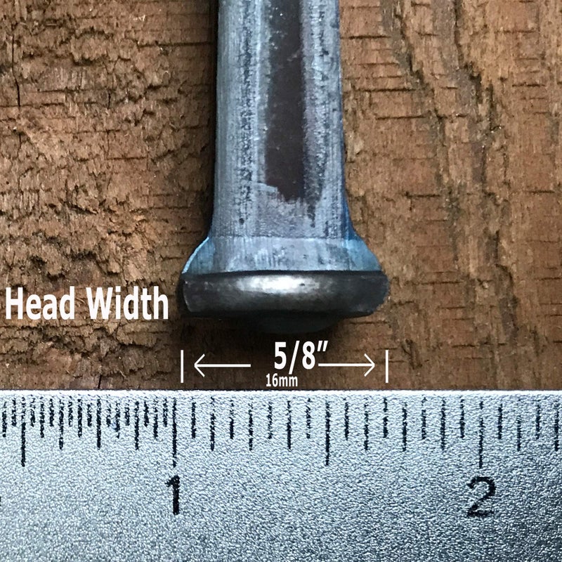 OLD NAIL SOURCE 6"- Steel Square Common Rose Head STANDARD-60d - Large Spike Nails (5 Nails) - Image 2